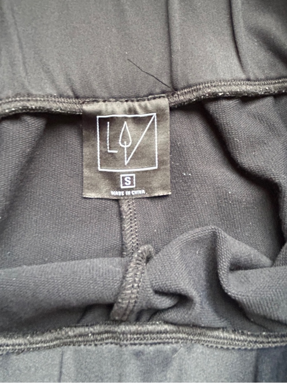Women's Black Track Jogger Pants with Rose Gold Stripe - Picture 3 of 7
